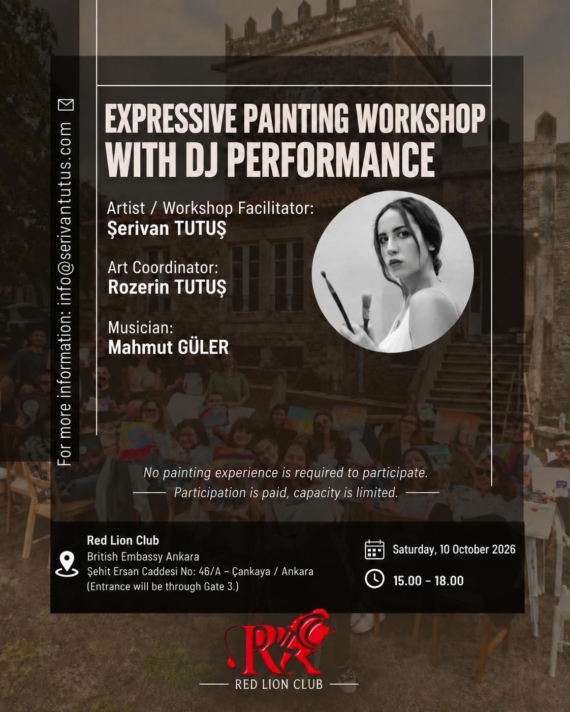 DJ Performansı Eşliğinde Sezgisel Resim Atölyesi (10 Ekim 2026, Ankara) - 1
